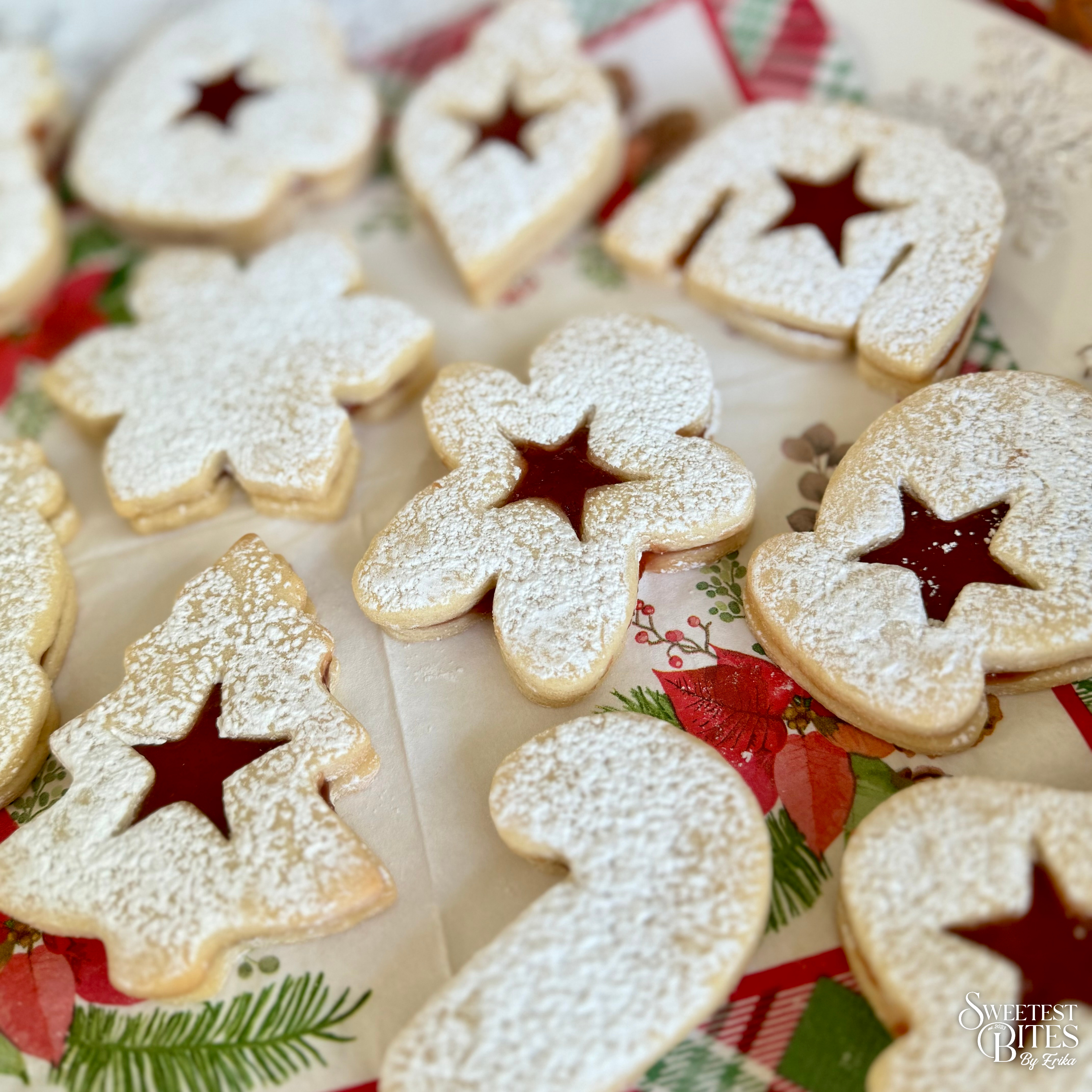 Christmas Linzer Cookies [Box of 4, 6, or 12]