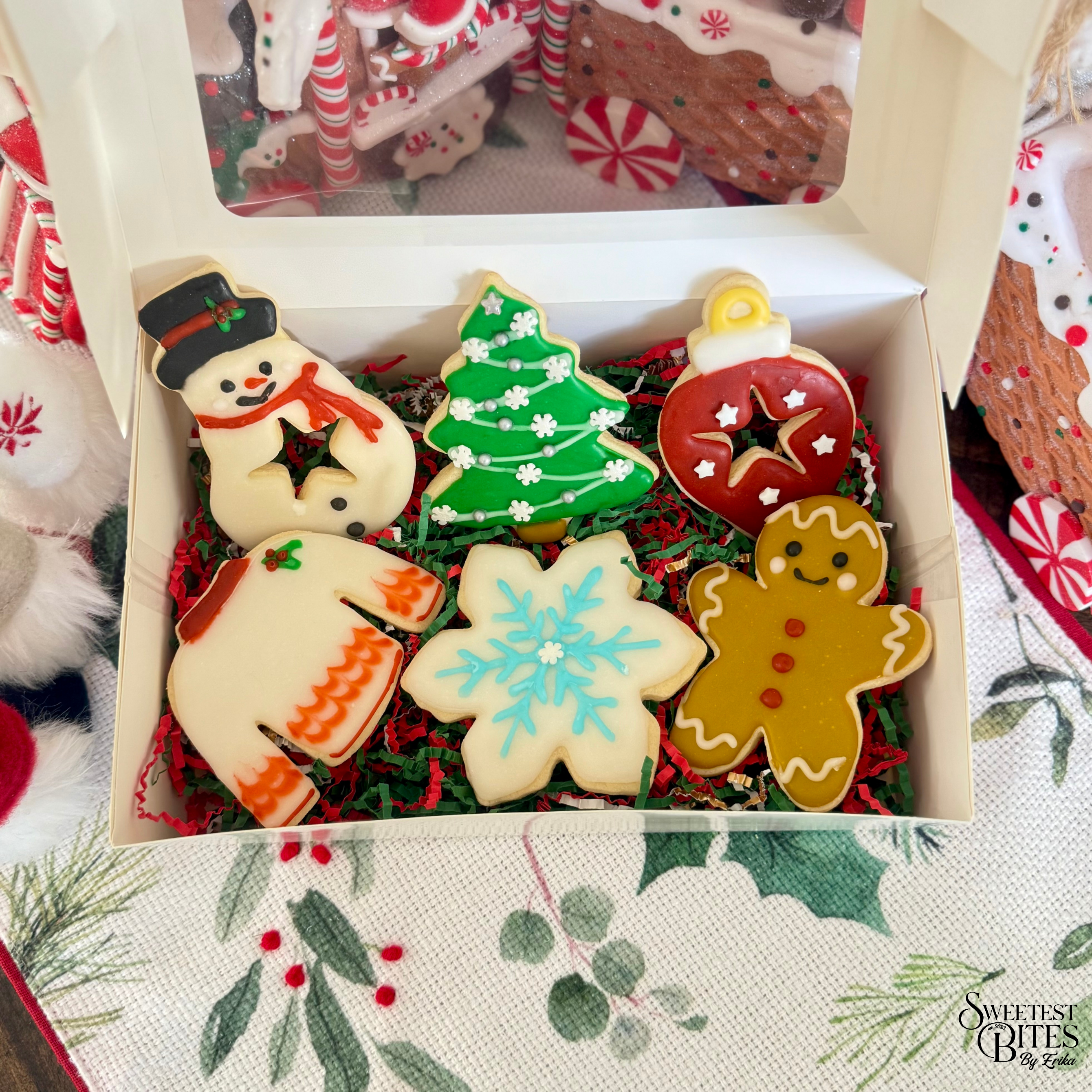 Christmas Decorated Sugar Cookies [Box of 4, 6, or 12]