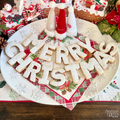 "Merry Christmas" 14 Linzer Cookies