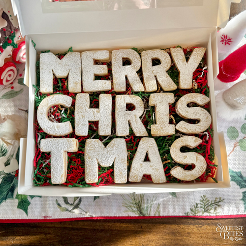 "Merry Christmas" 14 Linzer Cookies