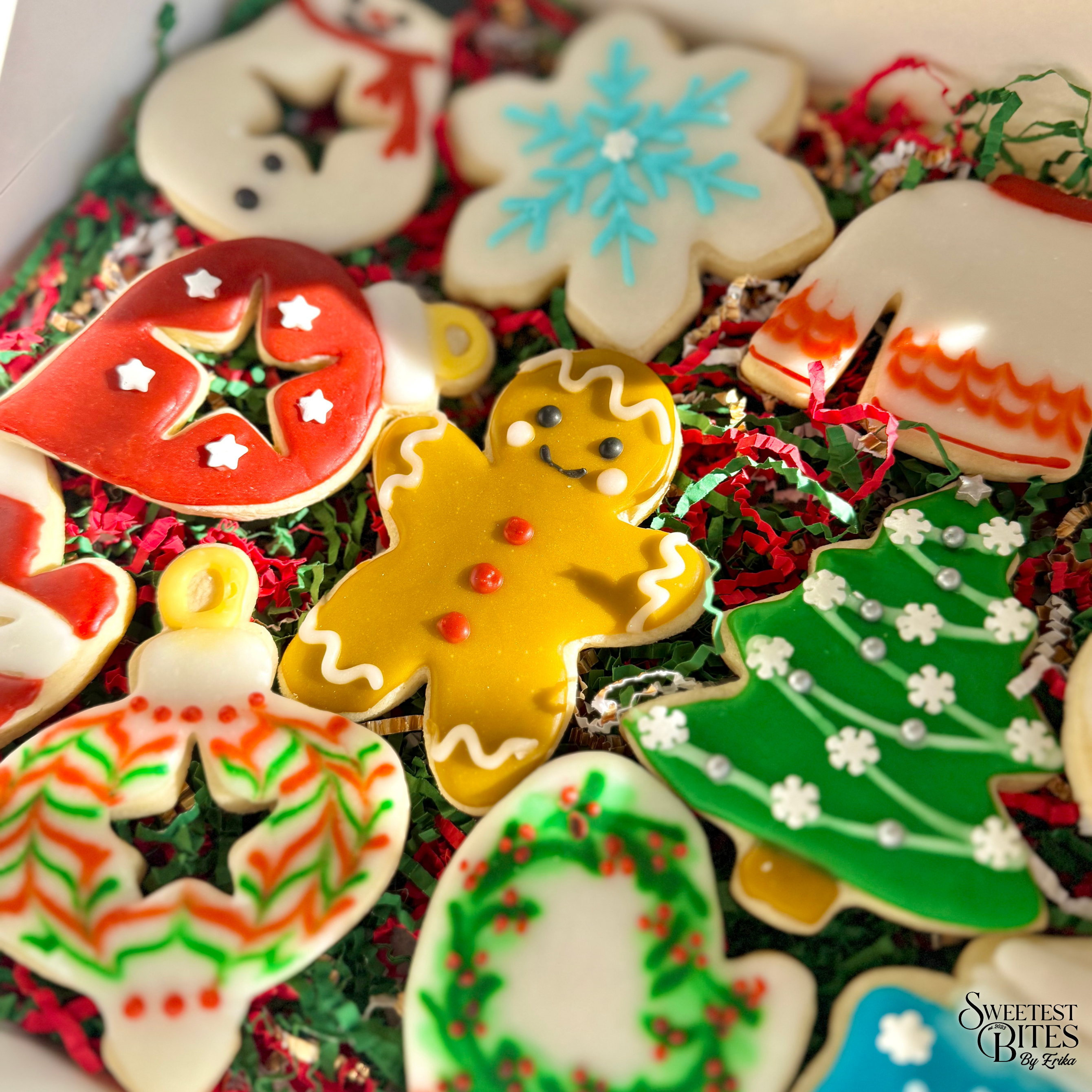 Christmas Decorated Sugar Cookies [Box of 4, 6, or 12]