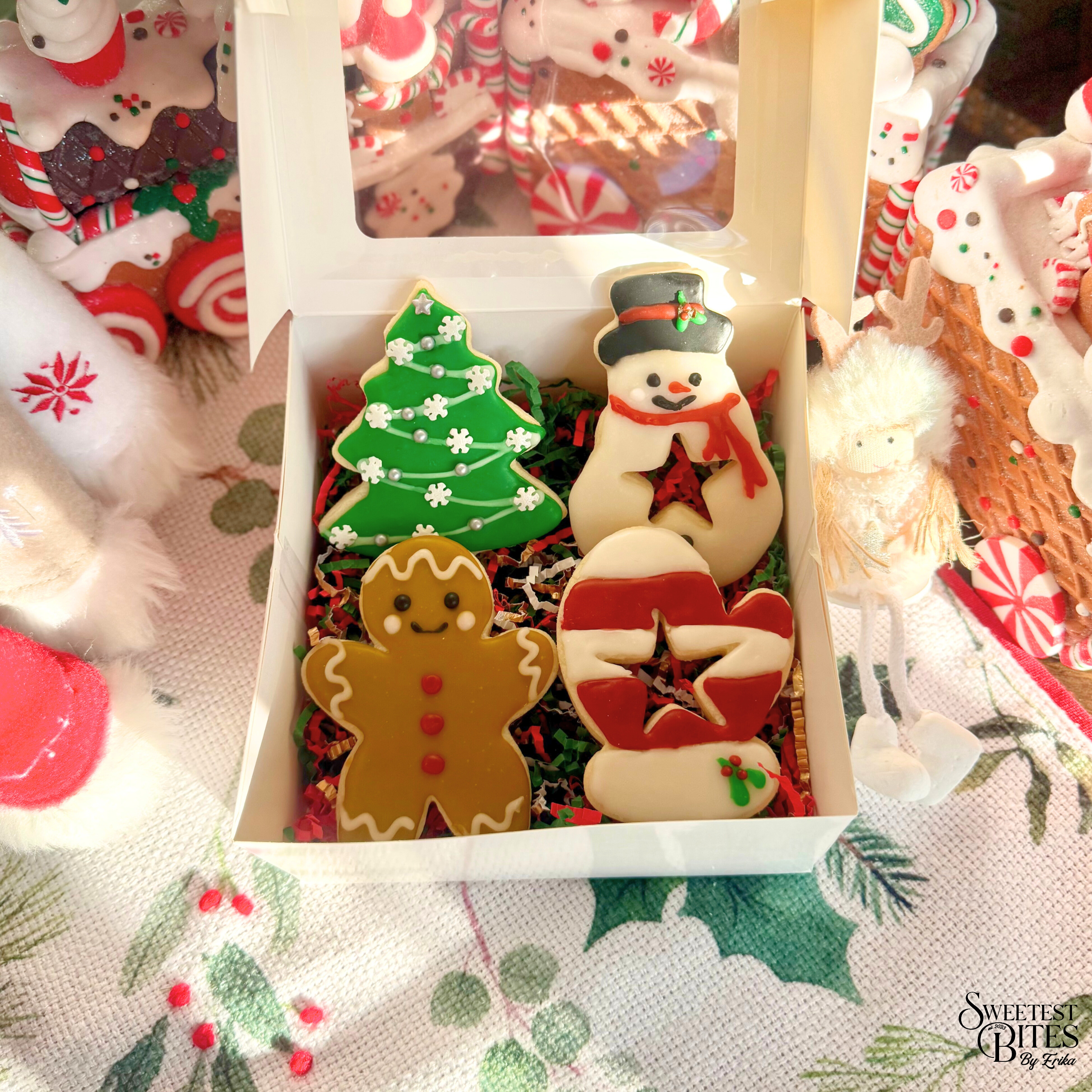 Christmas Decorated Sugar Cookies [Box of 4, 6, or 12]