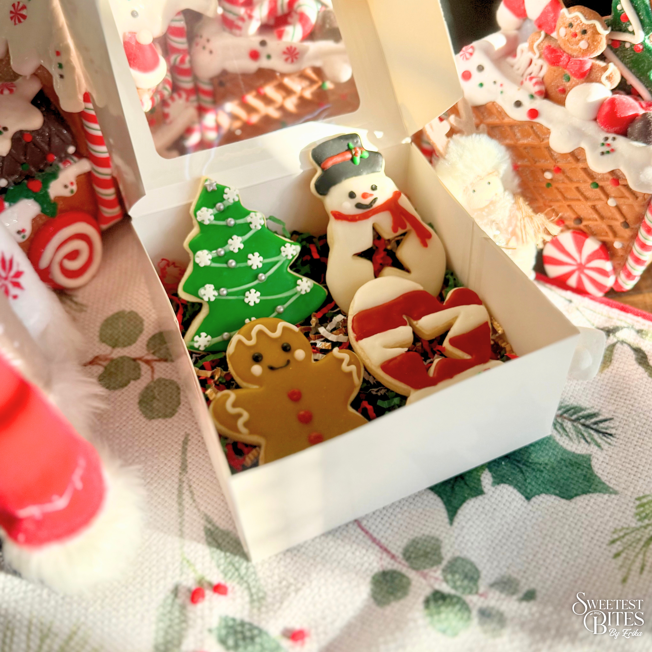 Christmas Decorated Sugar Cookies [Box of 4, 6, or 12]