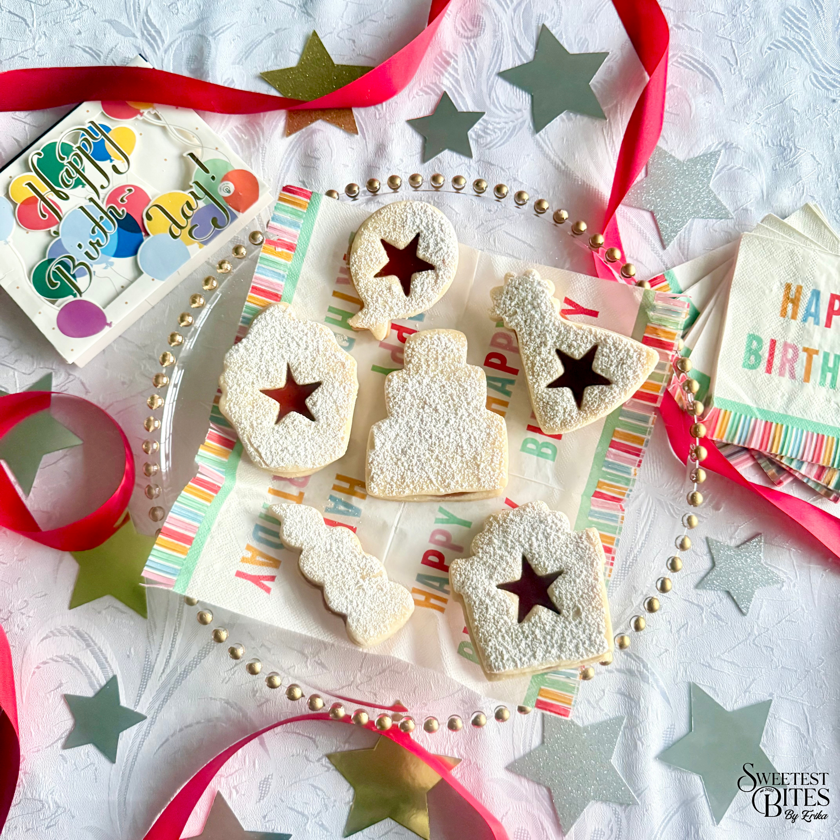 Birthday Linzer Cookies [Box of 4, 6, or 12]