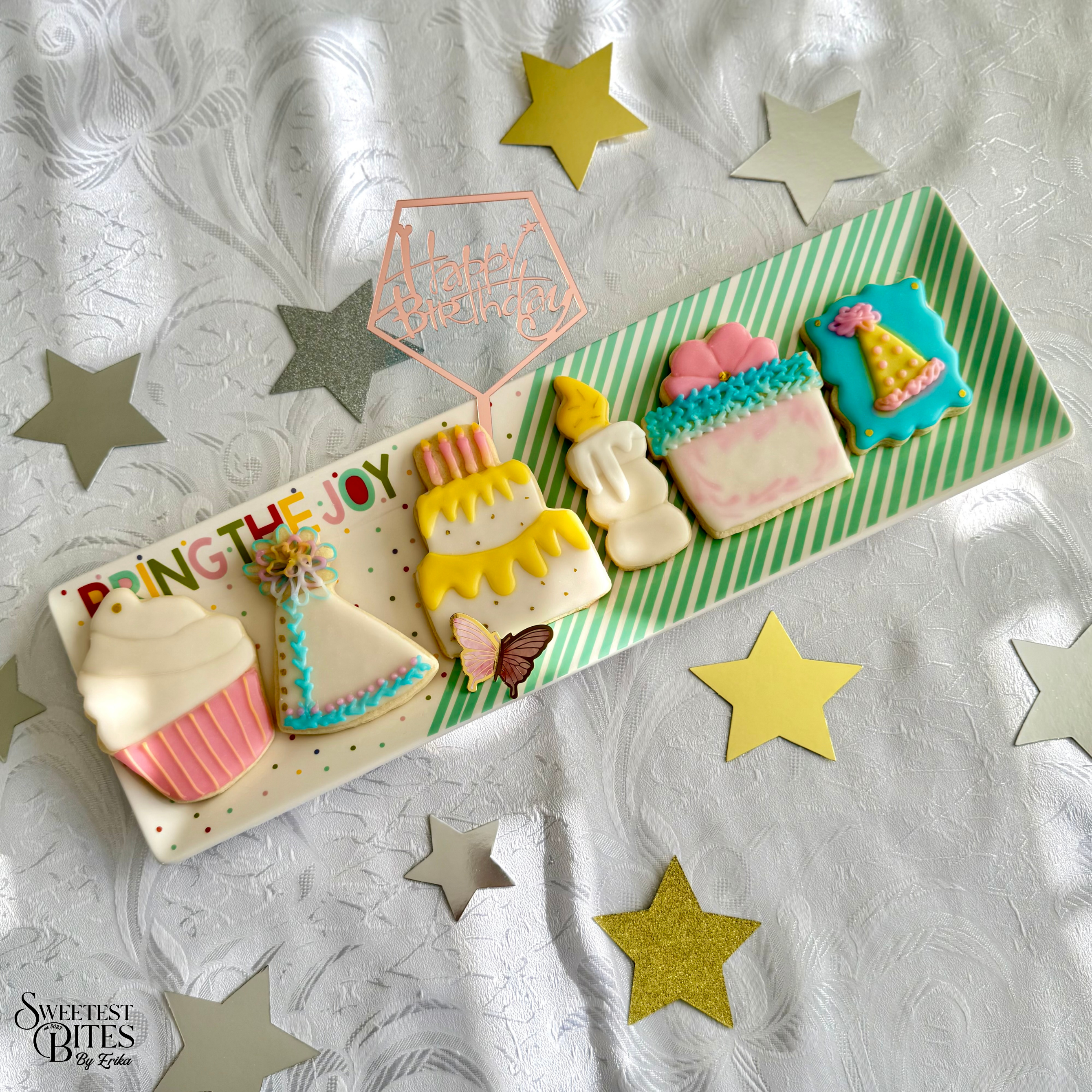 Birthday Decorated Sugar Cookies [Box of 4, 6, or 12]
