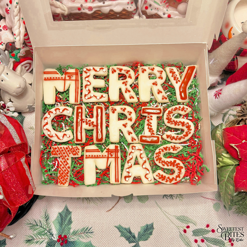"Merry Christmas" 14 Decorated Sugar Cookies