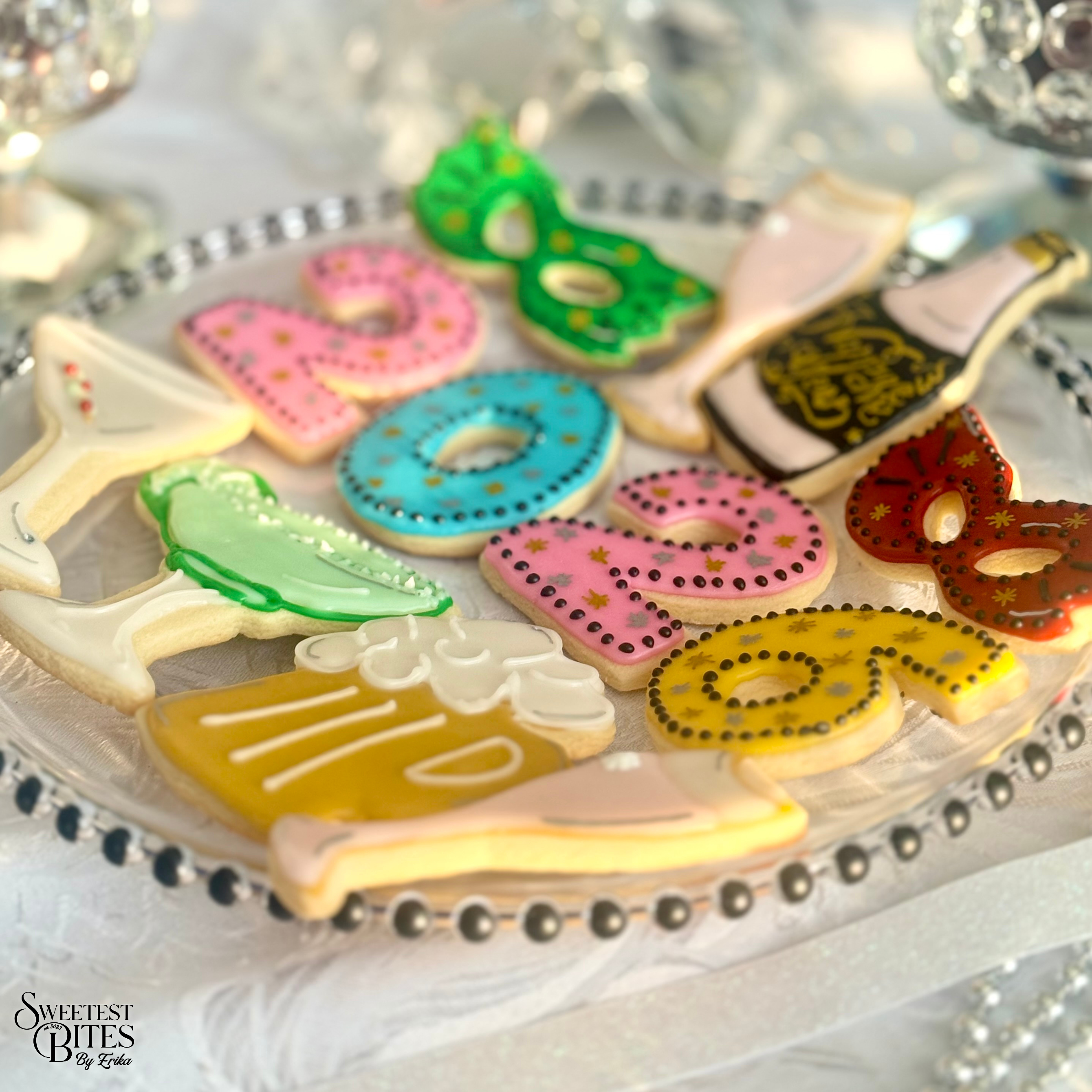 2026 New Year's Decorated Sugar Cookies [Box of 4, 6, or 12]